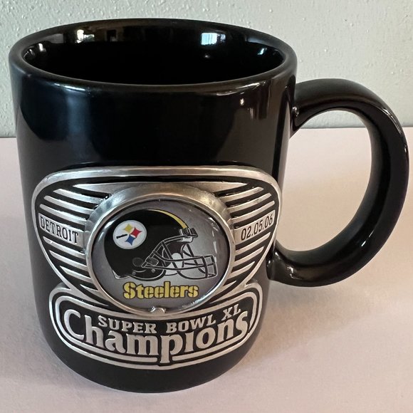 Official NFL Pittsburgh Steelers Super Bowl XL Champions 2006 Ceramic Mug - Picture 1 of 10